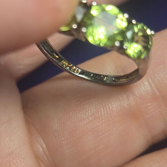 Vintage Sterling Silver 925 Ring Sz 7 - Picture 2 of 4